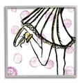 Stupell Industries Girl s Fashion Dress Running Shoes Pink Bubbles 12 x 12 Designed by Anne Seay