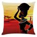 Kayannuo Home Decor Back to School Clearance Home Decor Cushion Cover Beautiful African Woman Pillowcase Throw Pillow Covers Room Decor