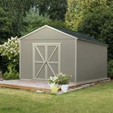 Handy Home Products Astoria 12 ft. x 24 ft. Wood Storage Shed (Floor Included)