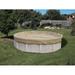 Harris Commercial-Grade Winter Pool Covers for Above Ground Pools - 28 Round Solid - Super Tan