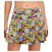 huaai skirts for women women tennis skirts inner shorts elastic sports golf skorts with pockets maxi skirt yellow l