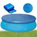 Round Swimming Pool Cover 8 FT Solar Pool Covers for Above Ground Pools Dust Pool Cover for Inflatable Pool