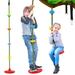 iFanze Tree Swing for Kids 3-in-1 Climbing Rope with Platforms and Disc Seat Swing Set Indoor Outdoor Swing for Outside Trees Treehouse 1 Pack Red