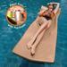 Texas Recreation Kool Float 1.75-in Thick Swimming Pool Foam Pool Floating Mattress with Bonus Kool Kan Bronze