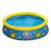 Summer Waves P1000515C167 5ft x 15in Inflatable Quick Set Pool w/ Ocean Print