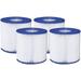 4 Pack Type D Pool Filter Cartridge for Intex Type VI Filter Pump Replacement Cartridge Type S1 Easy Set Swimming Pool Filter Cartridges