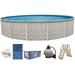 Lake Effect Pools Meadows 21 Round 52 Wall Above-Ground Swimming Pools Full Start-Up Kit