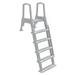 Aqua Select White Outside Flip-up Safety Ladder for Above Ground Pools 48-54 H