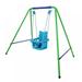 Toddler Swing Set Outdoor Baby Swing Set Folding Kids Swing Playset Heavy Duty Swing Set with Safety Seat Indoor Outdoor Swing Set with Safety Harness for Backyard Playground(Ship from USA)