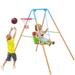 Karmas Product 2 in 1 Swing Basketball Combination Swing Playset for Children Kids