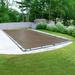 Pool Mate 15 Year Extra-Large Mesh Sandstone In-Ground Winter Pool Cover 18 x 36 ft. Pool