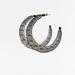 Zara Jewelry | Bnwt Zara Women Pearl Mesh Earrings Black Hoop Earrings 4548/023 | Color: Black/White | Size: Os