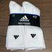 Adidas Underwear & Socks | Adidas Aeroready White Crew Socks Fits Size (6-12) Cushioned Compression New | Color: White | Size: L