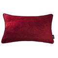 McAlister Textiles Luxury Shiny Red Crushed Velvet Cushion Cover With Filling Included 60 x 40 Cm - 24 x 16 Inches - Decorative Scatter Throw Pillow