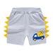 LBECLEY Boys Shorts Youth Toddler Kids Baby Boys Girls Jogger Shorts Summer Cotton Casual Cartoon Cars Embroider Short Active Sweatpants with Pockets Boys Tech Prototype Shorts Grey 120