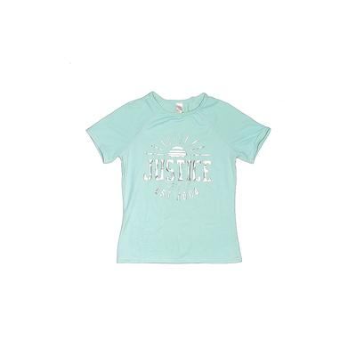 Justice Rash Guard: Blue Sporting & Activewear - Kids Girl's Size 8