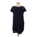 Gap Casual Dress - Shift Crew Neck Short sleeves: Blue Print Dresses - Women's Size X-Small