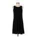 Old Navy Casual Dress - A-Line High Neck Sleeveless: Black Print Dresses - Women's Size Small