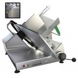 Bizerba USA GSPHI150-GCB Manual Gravity Feed Meat & Cheese Commercial Slicer w/ 13" Blade, Safety Illuminated Dial, Aluminum, 1/2 hp, Green, 120 V