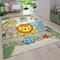 Paco Home - Tappeto per cameretta per bambini a pelo corto con animali e motivi tropicali 160x230