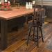 Costway Wooden Bar Stool Swivel Bar Height Kitchen Patio Chair with - See Details