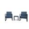 SIT Möbel 5-tlg. Garten-Sitzgruppe|2 Sessel anthrazit,2 Sitzkissen grau,1 Tisch|Polyrattan|Tischplatte Polywood|Metallgestell|19000-29|Serie GARTEN