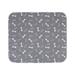 Anvazise Washable Puppy Pad Non-slip Anti-fade Bone Print Pattern Dog Mats Pet Accessories Grey S