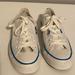 Converse Shoes | Converse Snickers Women 7 (Eu 37.5) All Star White And North Carolina Blue Nwot | Color: White | Size: 7