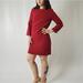 Kate Spade Dresses | Kate Spade New York Grommet Trim Shift Dress - 2 | Color: Red | Size: 2