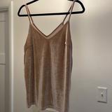 Urban Outfitters Tops | Boutique Size Large Velvet Pale Pink Camisole | Color: Pink | Size: L