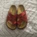 Free People Shoes | Free People Red Sandals Leather Size 38 Gorgeous | Color: Red | Size: 8