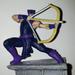 Disney Toys | Hawkeye Pvc Cake Toppers Figure Disney Marvel 3 Inch | Color: Black/Purple | Size: Osb