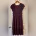 Anthropologie Dresses | Anthropologie Purple-Bergundy/Wine Colored Midi Dress | Color: Purple | Size: Xs