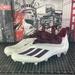 Adidas Shoes | Adidas Adizero 21 Football Cleats Maroon White Men's Size 12 Us Fy8350 New | Color: White | Size: 12