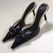 Gucci Shoes | Gucci Black Leather Heels Size 6 1/2 | Color: Black | Size: 6.5