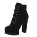 Jessica Simpson Shoes | Jessica Simpson Womens Irrena 2 Faux Suede Platform Ankle Boots Sz 10 M | Color: Black | Size: 10