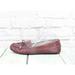 Michael Kors Shoes | Michael Michael Kors Women's Maroon Leather Moc Toe Bow Loafer Shoes Size 9 M | Color: Red | Size: 9