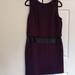 Ralph Lauren Dresses | Dress Sale!!!! Purple Dress With Drop Waistband Of Faux Leather By Ralph Lauren | Color: Black/Purple | Size: 14p