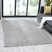 Luxe Weavers Fluffy Shag Light Gray 8x10 Area Rug Plush Bedroom Carpet