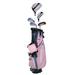 Xahpower Child s Junior RH Golf Club Set for Large 11-13 Years Old 5-Piece Golf Club Set Pink