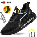 Chaussures de sécurité respirantes à coussin d'air pour hommes chaussures de sport de travail