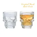 Verre de tête de crâne en cristal clair tasse pour whisky vin Vodka Bar Club chope à bière