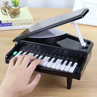 Mini piano électronique à 26 touches jeu de simulation jouet musical pratique noir rose cadeau