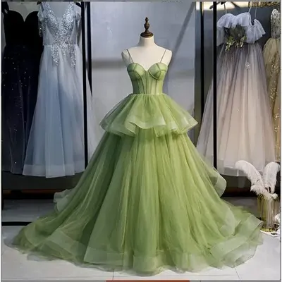Robe de Quinceanera verte d'été pour femmes robes de luxe robe de soirée éducative 15 ans