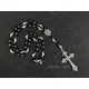 Collier de chapelet gothique perles de prière collier pentagramme collier de Trad perlé collier