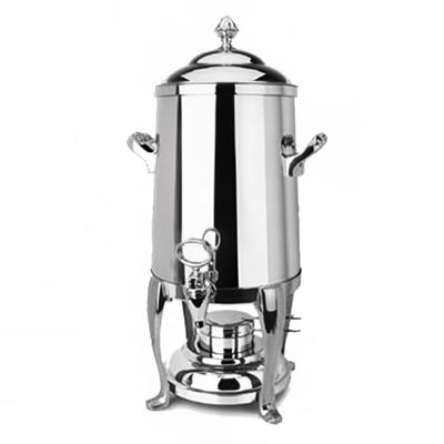 Eastern Tabletop 3205FS-SS 5 gal Medium Volume Dispenser Coffee Urn w/ 1 Tank, Chafing Fuel, Silver