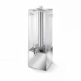 Eastern Tabletop 7505 3 gal Beverage Dispenser w/ Ice Chamber - Plastic Container, Stainless Base, Silver
