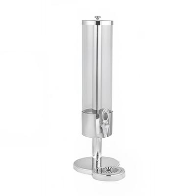 Eastern Tabletop 7521 1 1/2 gal Beverage Dispenser w/ Ice Chamber - Plastic Container, Stainless Base, Silver