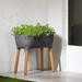 Scandinavian Elevated Raised Smart Drainage Planter Bed - 16 inches D x 30 inches W x 27 inches H