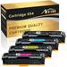 Arcon 4-Pack Compatible Toner for Canon 054 054H CRG-054 Color imageCLASS MF644Cdw MF642Cdw MF640C MF641Cdw LBP622Cdw 620 623Cdw 623Cdn Printers (Black Cyan Magenta Yellow)